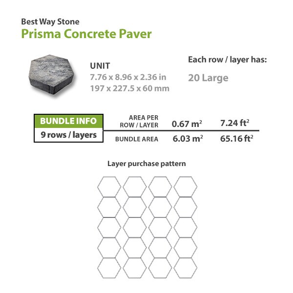 Best Way Stone Prisma Paver